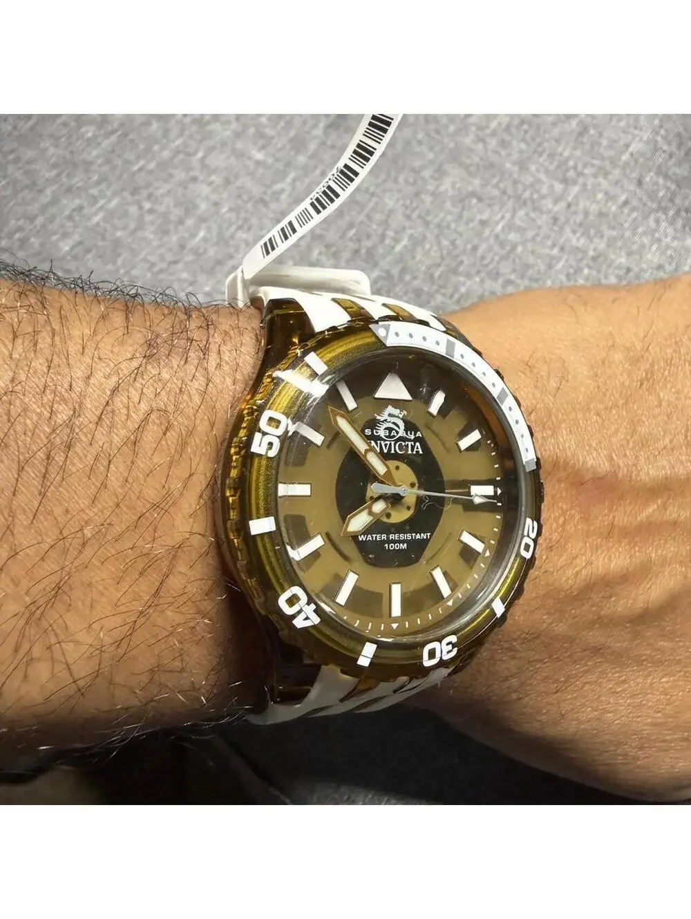 Invicta Subaqua Men’s Quartz Brown/White Diver Watch 44mm